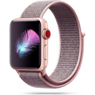 Apple Watch (38/40/SE/41/42mm) Nylon Rem fra Tech-Protect - Lyserød