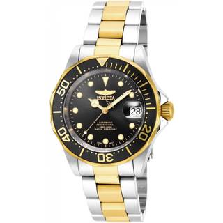 Invicta 17043 Pro Diver Sort/Gul guldtonet stål Ø40 mm