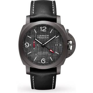 Panerai - Luminor Luna Rossa GMT Automatic 44mm Titanium and Leather Watch, Ref. No. PAM01036 - Men - Black