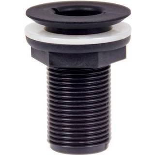 Gevind skroggennemføring TruDesign Skin Fittings Recessed, komposit, forsænket, 60 mm, G 3/4" BSP, sort