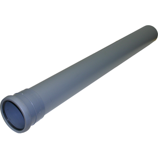 Gelia Rør med 1 muffe PP, indvendigt afløb 50x2000 mm