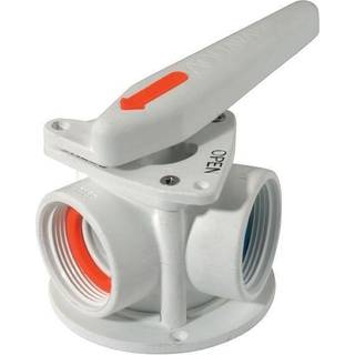 Y-ventil TruDesign Aquavalve White, 1 1/2" G (BSP) til 2 x 1 1/2" G (BSP), hvid
