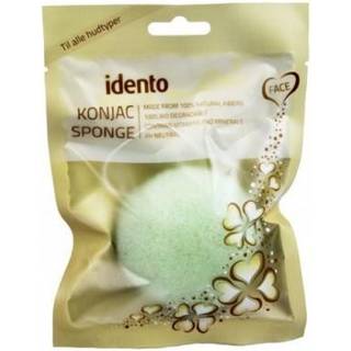 Idento Konjac Svamp - Halfball - Green Tea (Grøn)