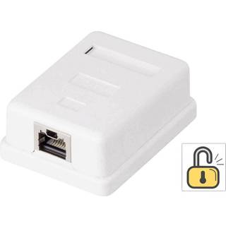 1 porte Netværksstikdåse Overflademonteret CAT 6