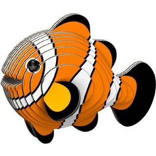 Eugy Clownfish 3D Puzzle 16 Stykke Miljøvenlig uddannelsesmæssige legetøjspuslespil til drenge piger og børn i alderen 6
