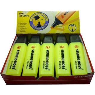 Stabilo boss original textmarker 70/24 yellow 10 stk.