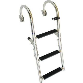 Foldbar badestige til snipa, poleret rustfrit stål, 3 trin (1+2), 67 cm, 22.8 cm