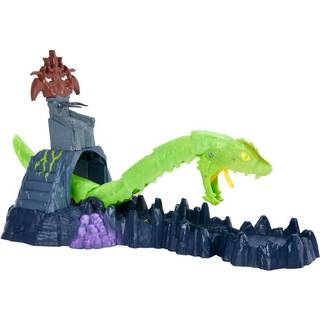 Masters of the Universe He-Man og Chaos Snake Attack Playset Skeletor fæstning med 2 actionfigurer (He-Man & Skeletor) Gave til voksne samlere &