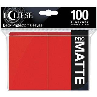 Eclipse Matte Standard Sleeves: Apple Red (100 Sleeves)