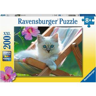 Ravensburger Puslespil Kattekilling i Solstol 200 Brikker