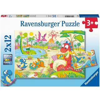 Ravensburger Puslespil Dinosaur 2x12 Brikker