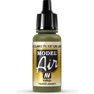 Vallejo Model Air 17ml US Light Green [Levering: 1-2 dage]
