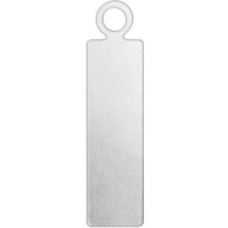 Rektangulære Aluminiumstags 20x5 mm - 20 stk.