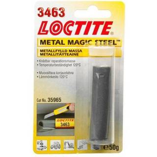 Stålfyldt knadbar stift / reparationsmasse Loctite EA 3463 Metal Magic Steel, 50 gram
