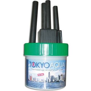 Tokyo Aqua, sæt med 4 filtpenne, grøn