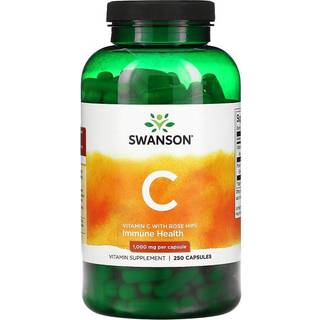 C-vitamin med hybenekstrakt, 1000 mg - 250 kapsler