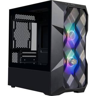Cooler Master TD300 Mesh Micro-ATX Tower med polygonal mesh Front Ana Fjernelig toppanel Argb/PWM Hub tempereret glas Dual SickleFlow PWM Argb Li