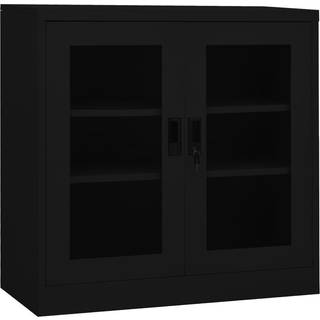 kontorskab 90x40x90 cm stål antracitgrå