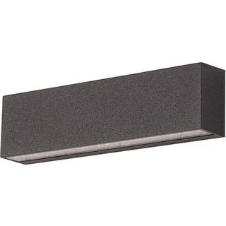 Udendørs LED-væglampe Elvira, antracit, metal, varmhvid, IP65
