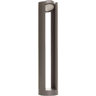 Lucande LED pullert Dylen, grå, metal, 80 cm, IP65