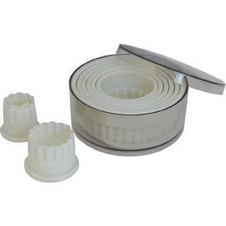 de Buyer Dose mit 10 Ausstechern geriffelt - Kunststoff - Beige