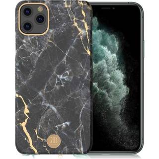 iPhone 11 Pro Max - KINGXBAR Jade cover med magnet - White Gold Stone
