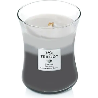 WoodWick Rumdufte Duftende stearinlys Warm Woods Medium Jar 275 g (978,00 kr / 1 kg) - 275 g