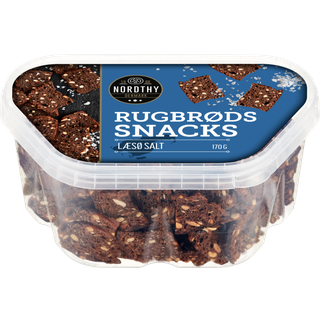 Nordthy Rugbrødssnack Læsøsalt - 170 g