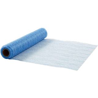 Elegant blå bordløber 30 cm x 10 m i polyester