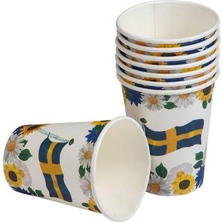Svensk flag papkrus, 250 ml