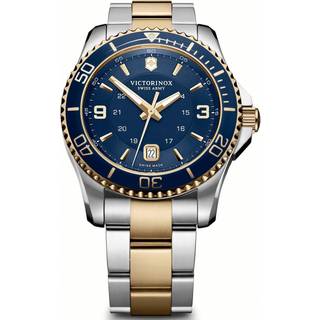 Victorinox Swiss Army Maverick Quartz Blue Dial Stainless Steel Strap Men's Watch 241789