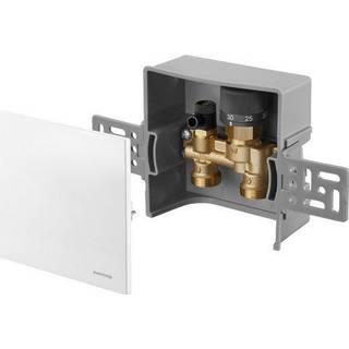 Oventrop  unibox e rtl, hvid, glas
