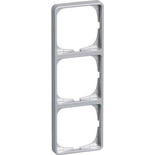 LK FUGA Baseline 50 ramme 3x1 modul, stålmetallic