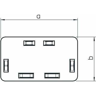 Wdk Endestykke 60X90 Mm Hvid Ral 9010 Obo