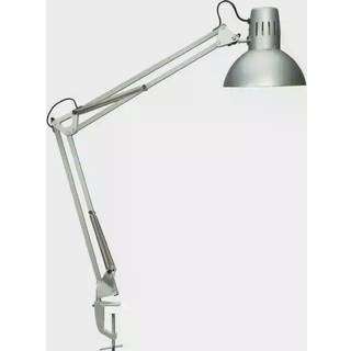 MAULstudy klemmelampe, sølvfarvet, højde 44 cm, metal