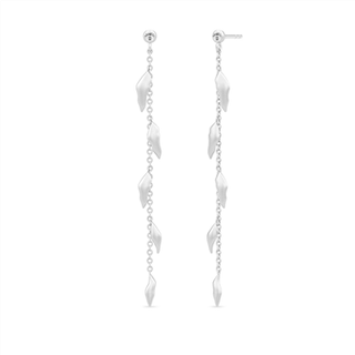 Tree of Life Chain Earrings Clear