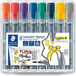 Staedtler Lumocolor Flip C-Marker 8/ass boks