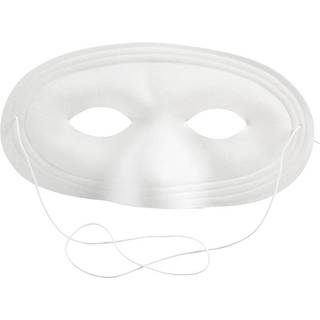 Hvid Halvmaske til Kreative Projekter - 10x17,5 cm