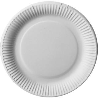 100 stk Engangstallerken ekstra kraftige 23 cm