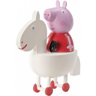 Topfigur Gurli Gris på hest 11,5 cm