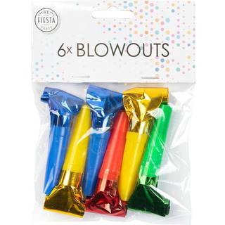 6 stk Party rysler Mix Metallic - Blowouts