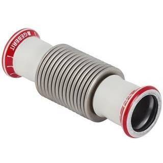 Geberit mapress aksialkompensator ø54 mm, 2 presmf, stål/elforzinket