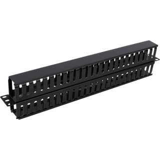 deltacoimp 19"" cable management, metal/plastic, double sided finger
