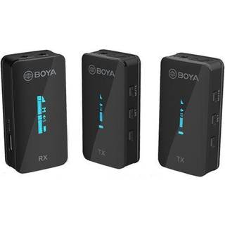 BOYA Trådløs Mikrofon x2 BY-XM6-S2 Ultra Compact 2.4GHz