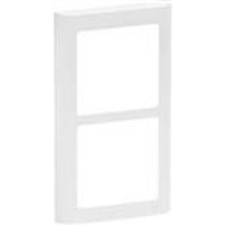 LK FUGA Soft designramme med monteringsramme 2 modul hvid