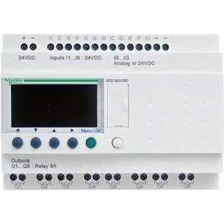 Schneider Zelio 12i / 8u relæ m/ur 230vac