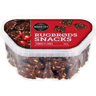 Nordthy Rugbrødssnack Tomat & Chili - 190 g