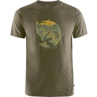 Fjällräven Men's Arctic Fox T-shirt Dark Olive, M