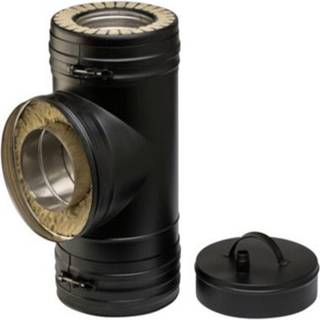 Metalbestos Wood 150/250mm t-stykke 90° med renseprop