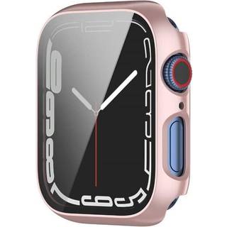 Cover med glasdæksel Apple Watch 7 (45mm) - Vinrød